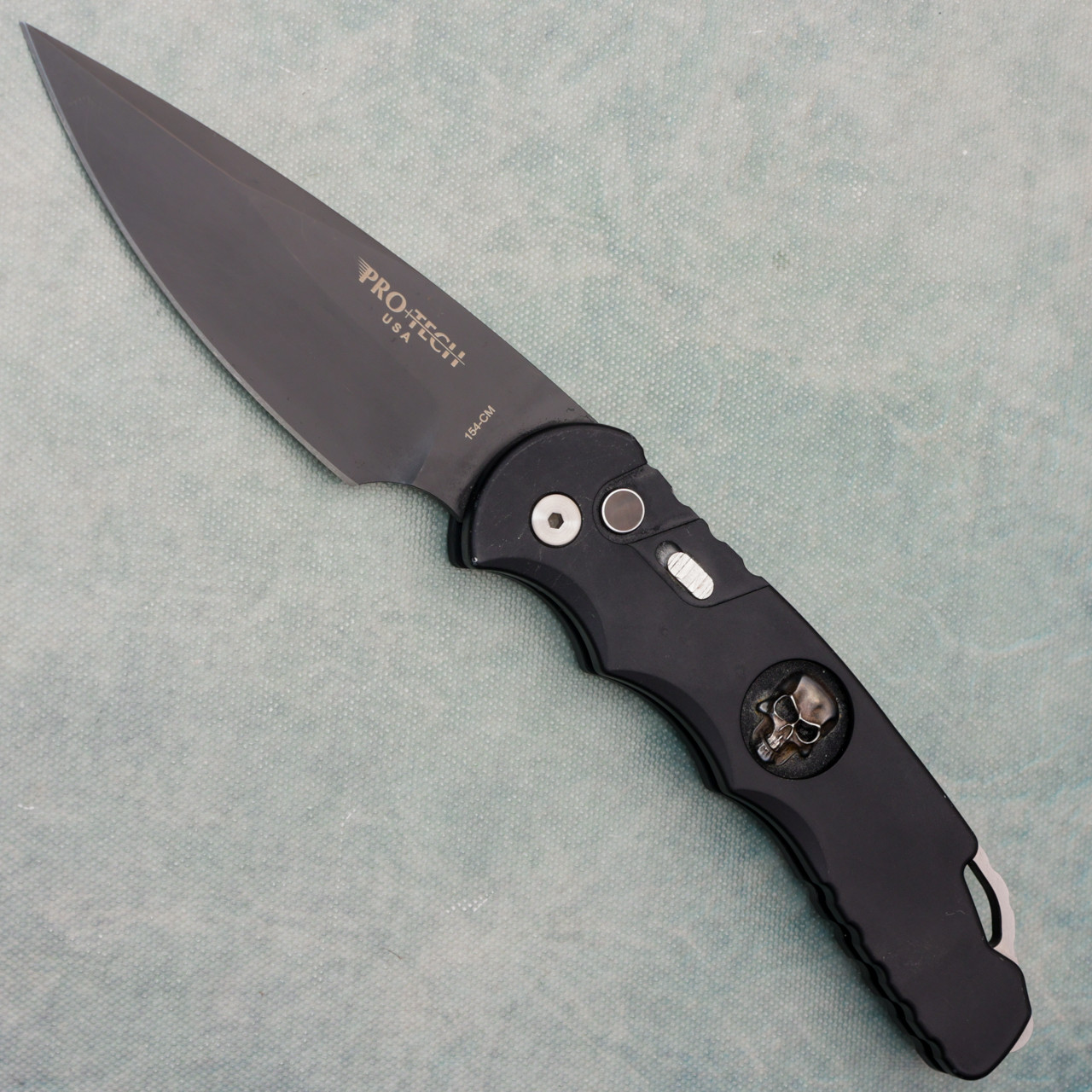 Pro-Tech TR-4 Black Handle w/ Bruce Shaw Designed Sterling Silver
