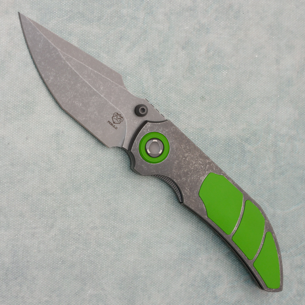 Poikilo Blade Christensen Knifeworks Casque Liner Lock Dark