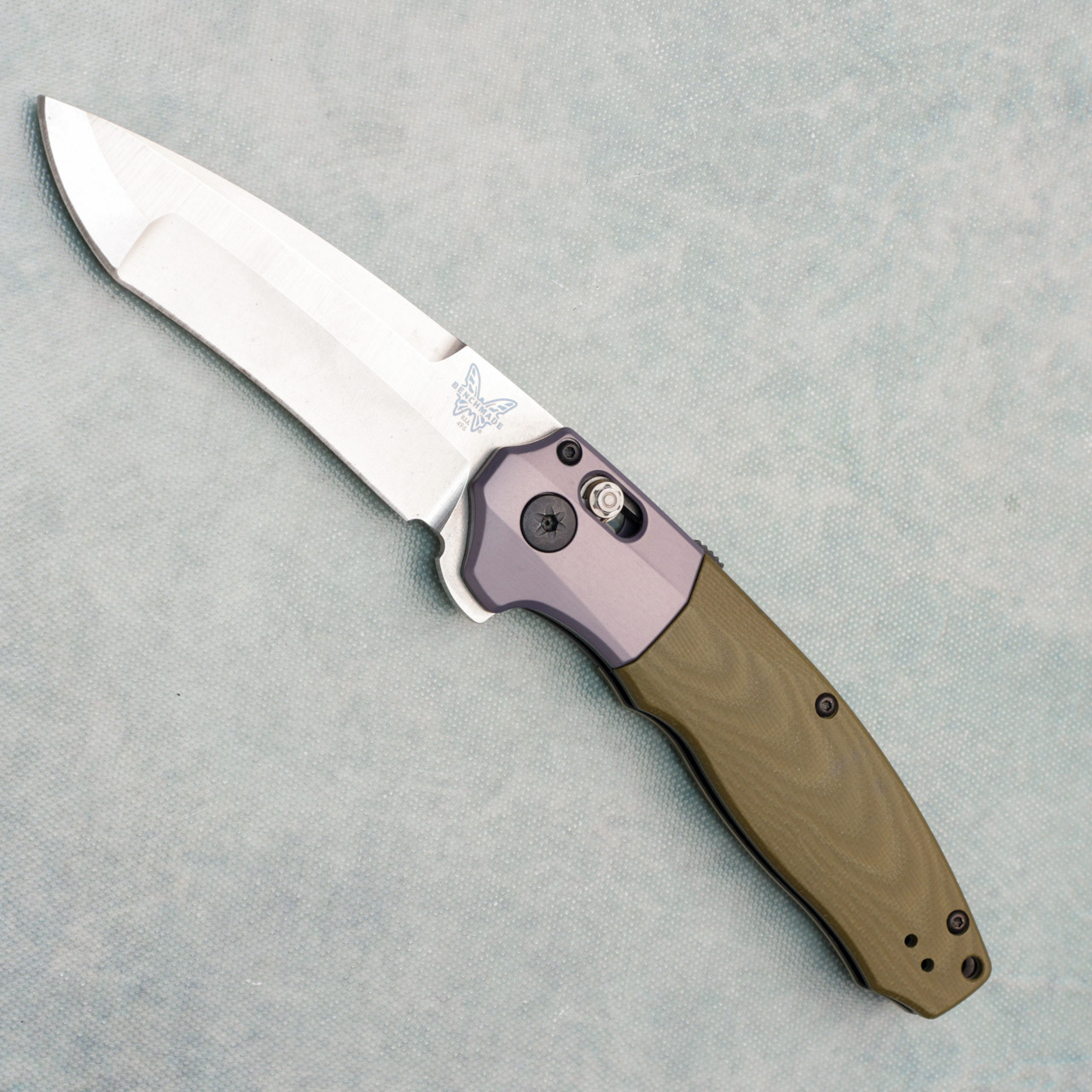 Benchmade Vector Axis Lock Assisted Flipper Green G-10 Handle