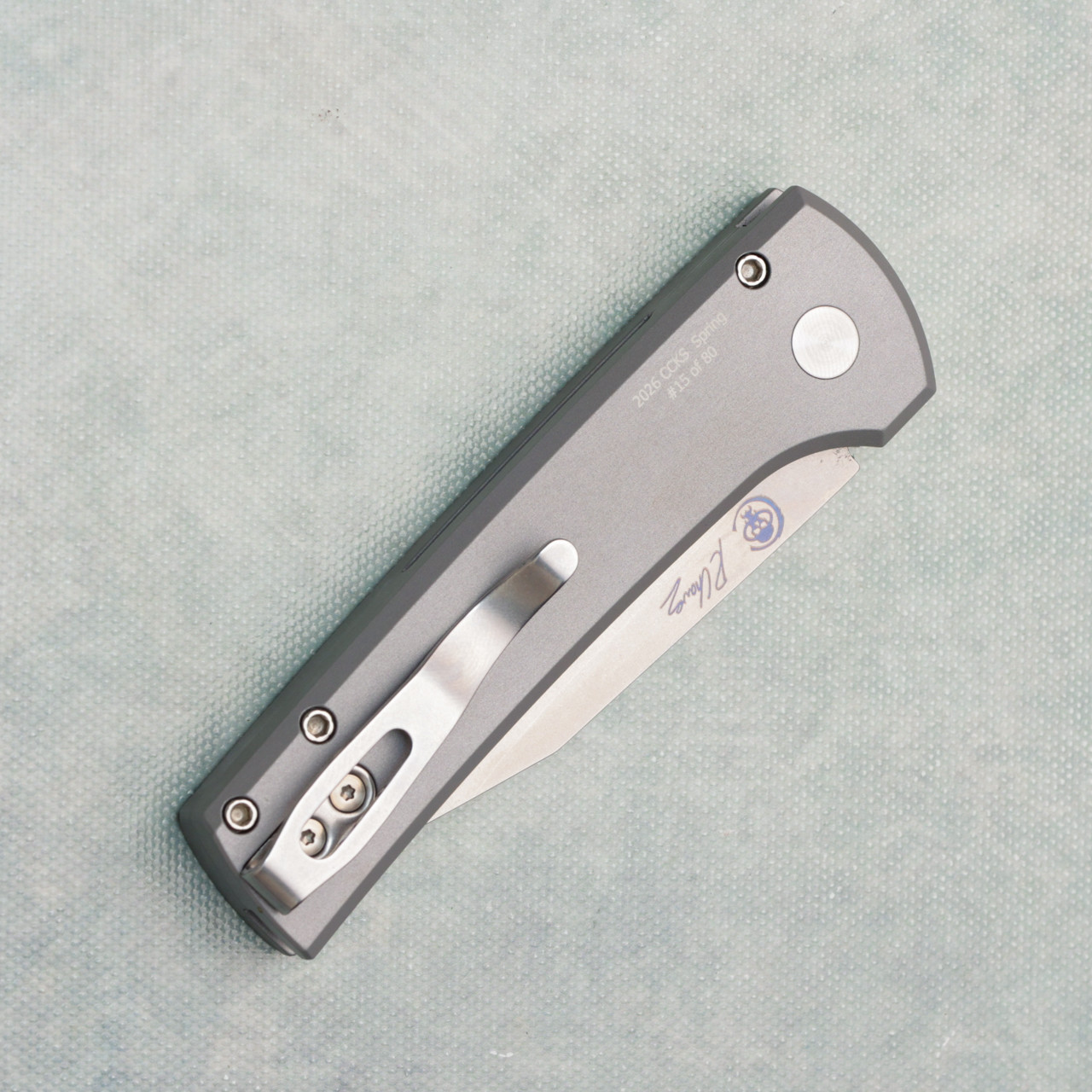 貴重　prototype option MCRSS　セット　チャコールグレー Pro-Tech Chaves Scapegoat Compact Grey Handles Stonewash MagnaMax