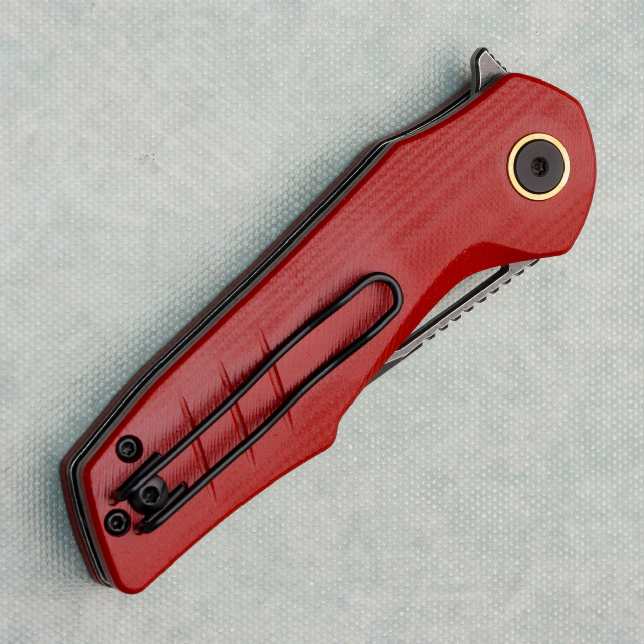 Grissom Knife and Tool Baby Zeus Liner Lock Merlot G-10 Handles