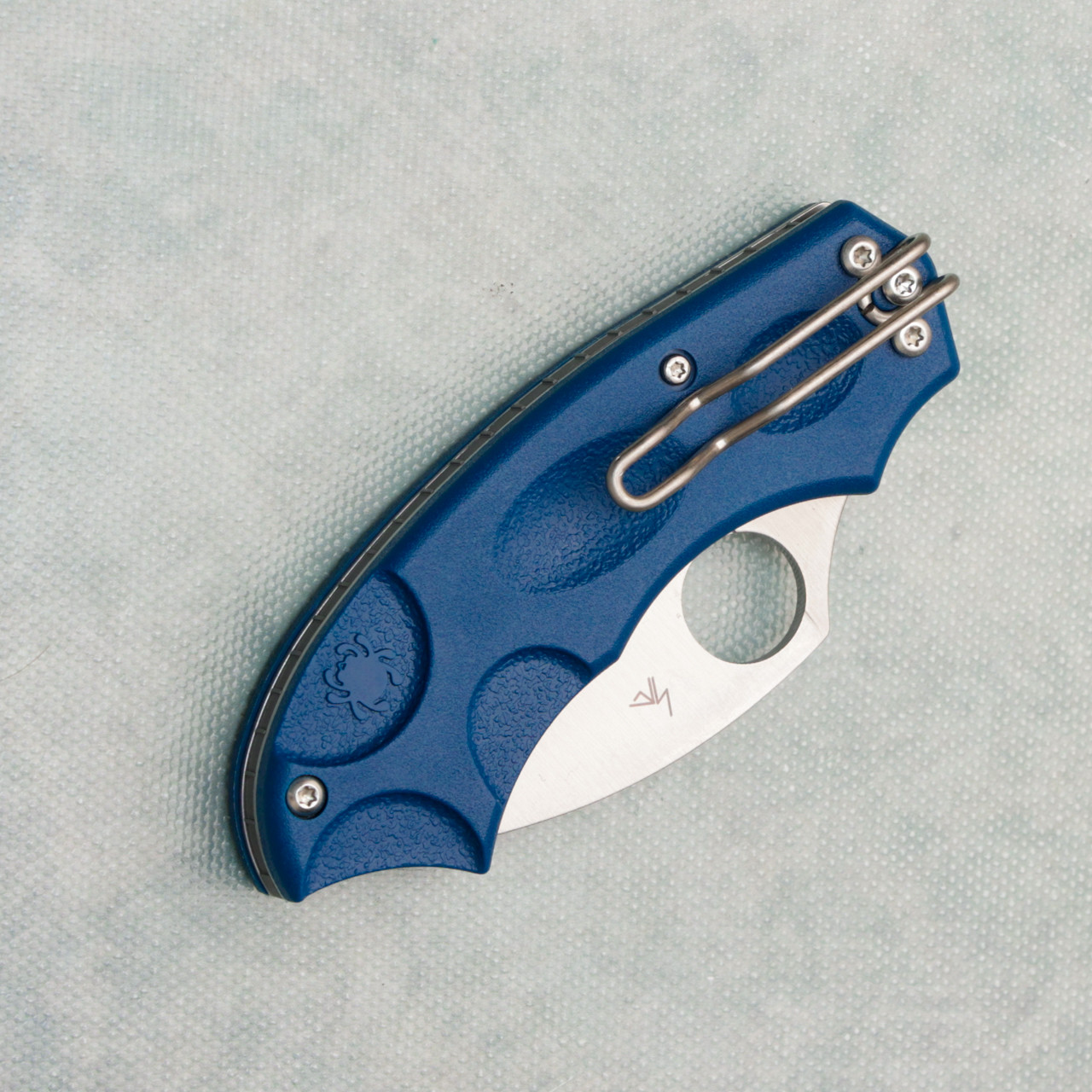 Spyderco Merkat Phantom Lock Cobalt Blue FRN Handles Satin CPM
