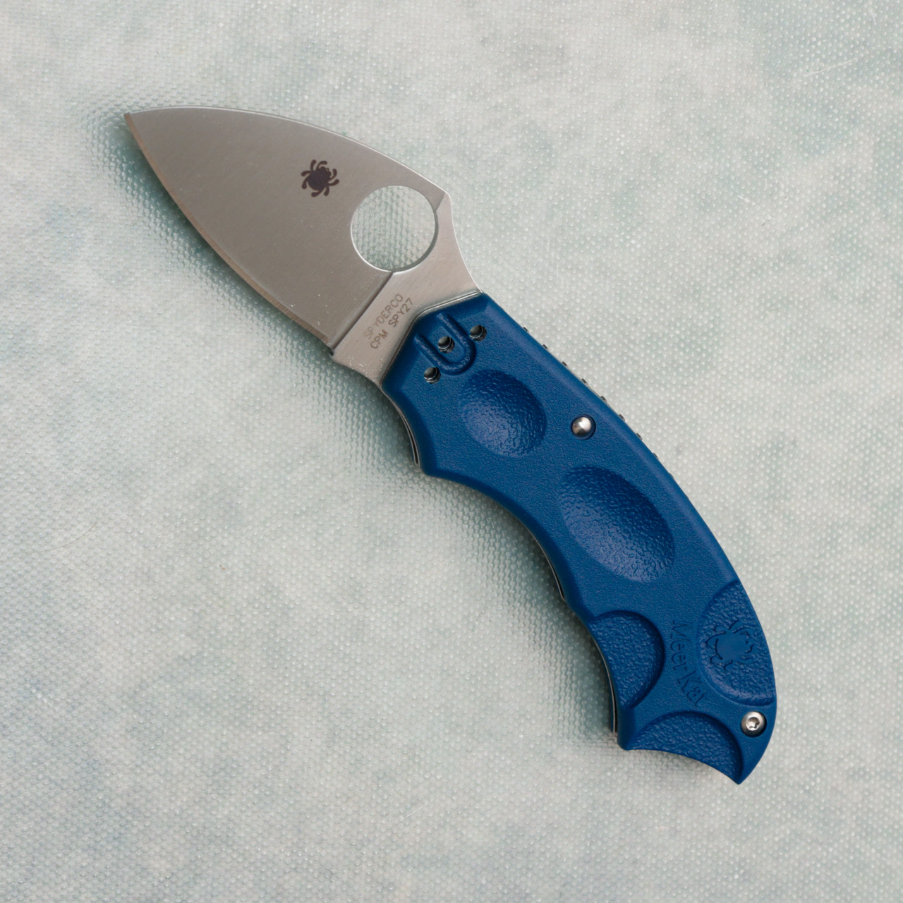 プルーラ3.7 リミットメイカー　マニアックオリカラ　15点セット Spyderco Merkat Phantom Lock Cobalt Blue FRN Handles Satin CPM