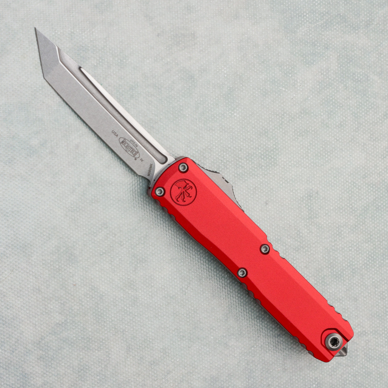 Microtech UTX-70 Gen IV T/E Red Stonewash Standard 11494-10RD