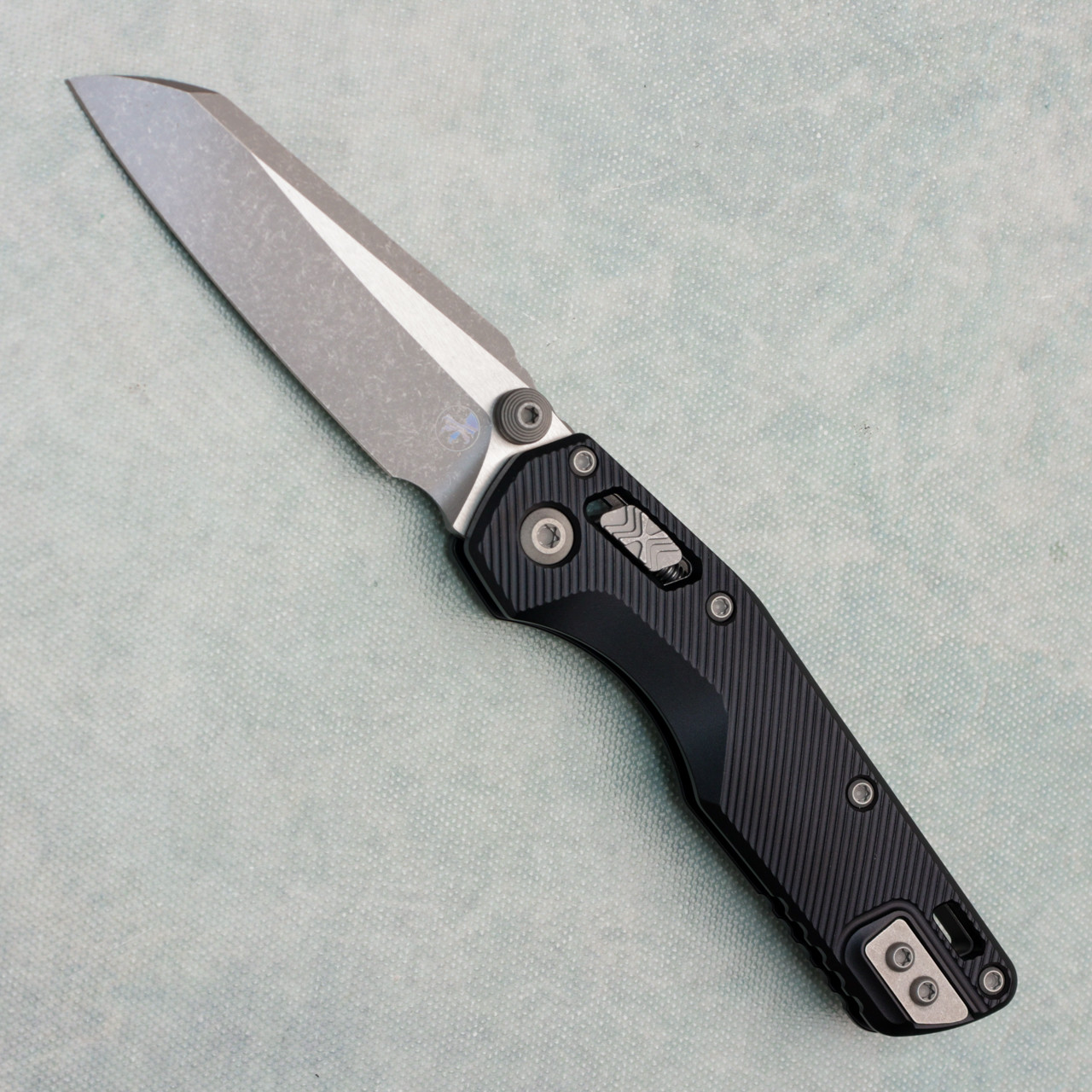 Microtech MSI Mini RAM-LOK Fluted Black Aluminum Handle