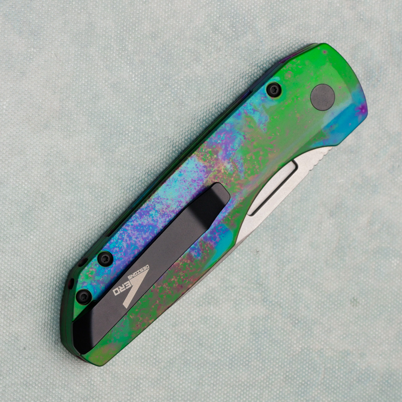 Pro-Tech Vero Synapse 2 Northern Lights Anodized Handles Stonewash