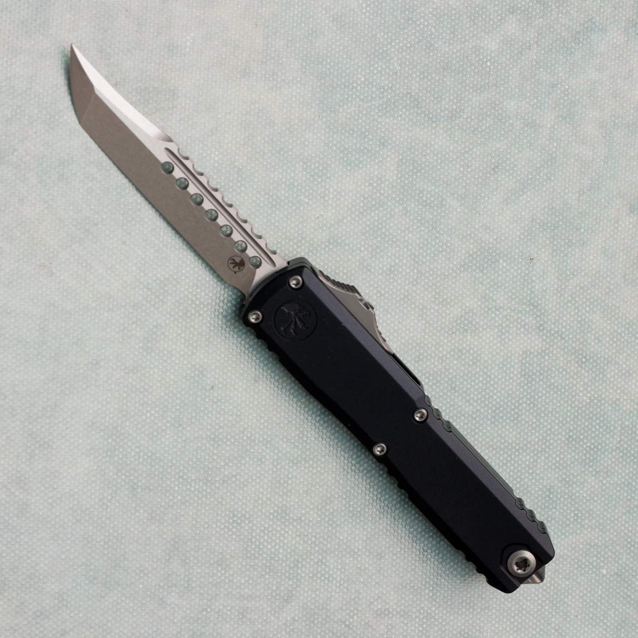 Microtech UTX-70 Gen IV Hellhound Stonewash Standard Signature