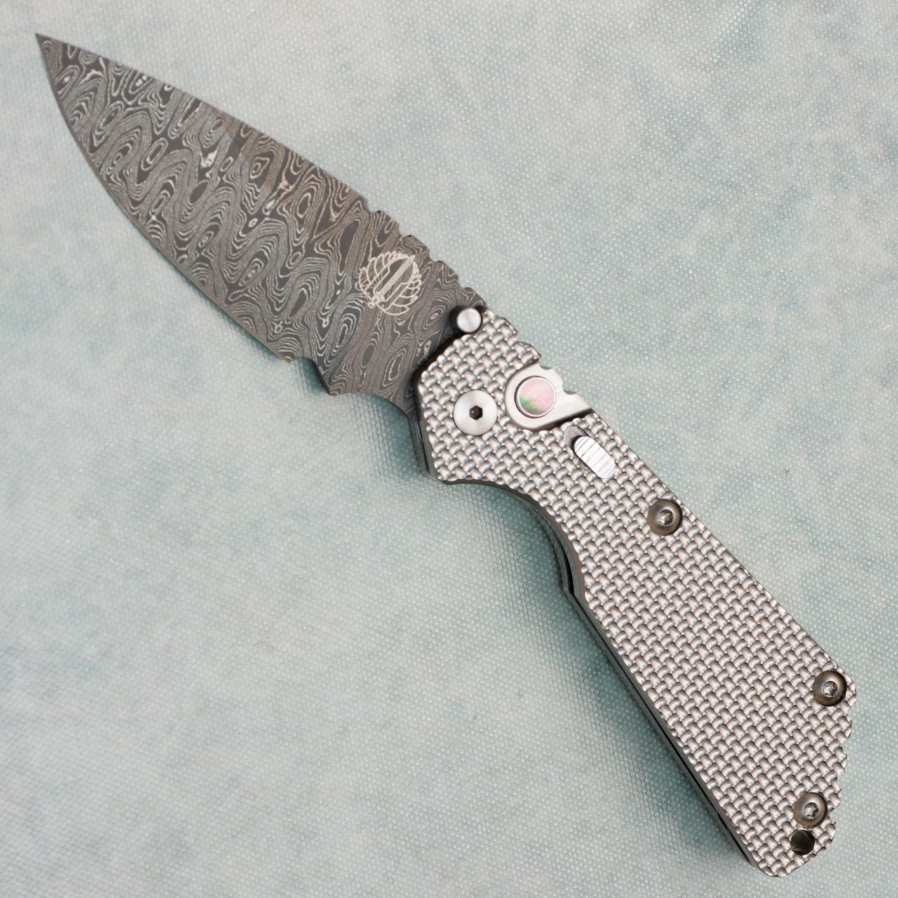 Pro-Tech Strider SnG Auto CNC Texture Titanium Handle w/ Safety