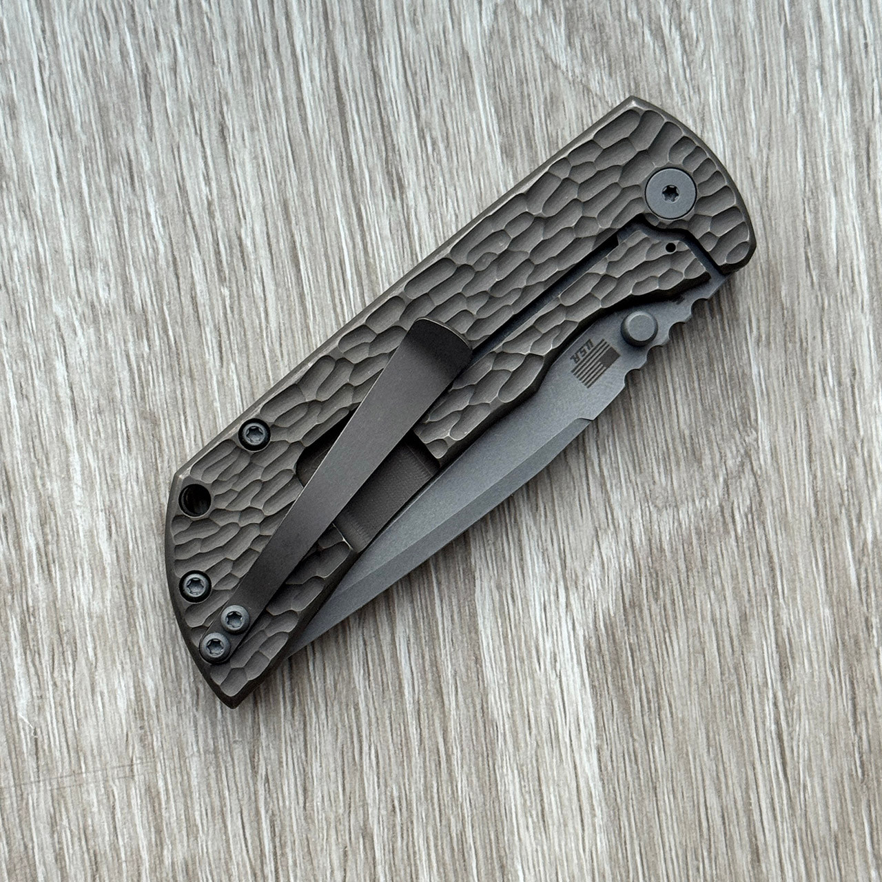 McNees Knives PM MAC 2 3.5 Gen 2 Atomic Jigged Titanium Handle