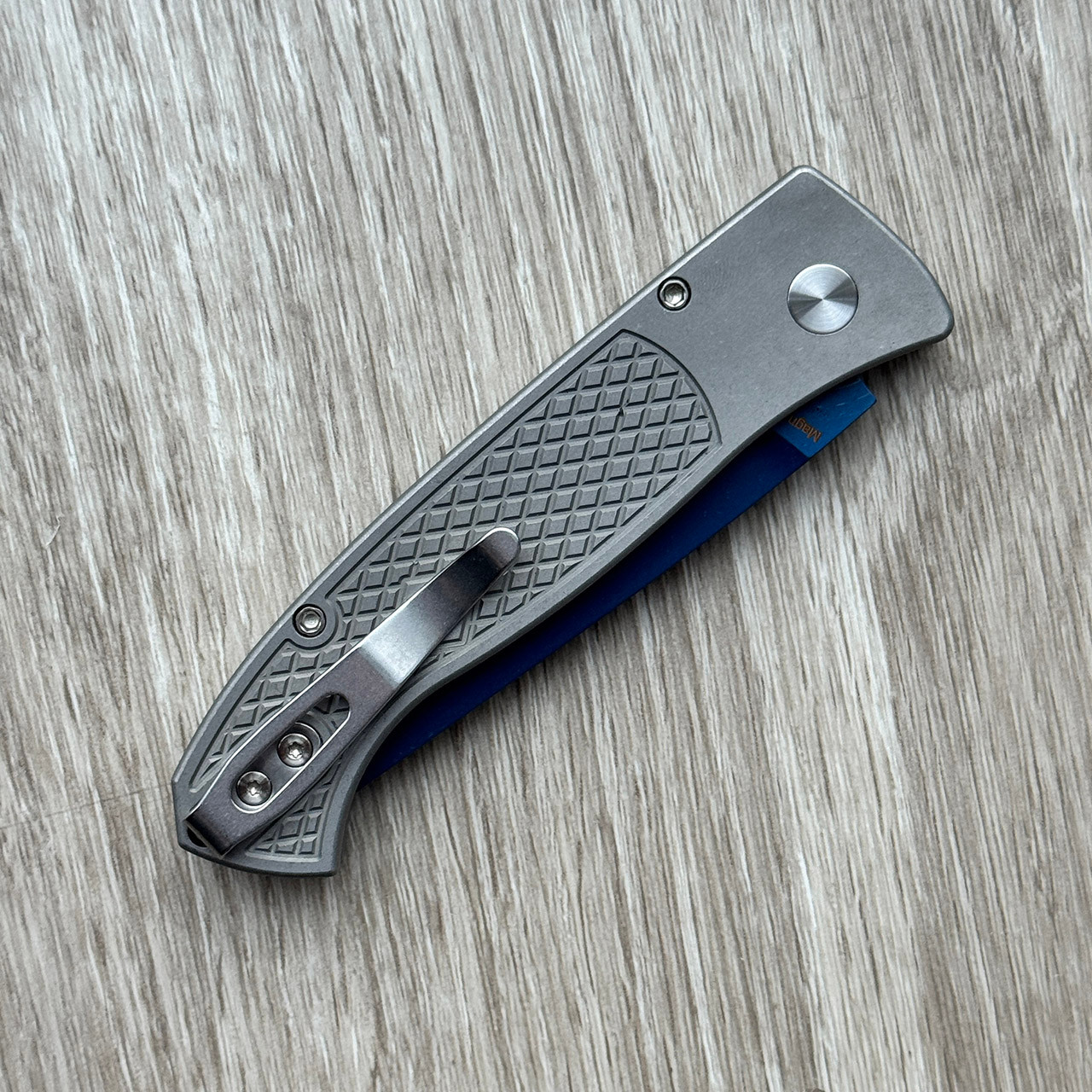 Pro-Tech Brend Classic Auto Diamond Textured Blasted/Tumbled 17-4 Steel ...