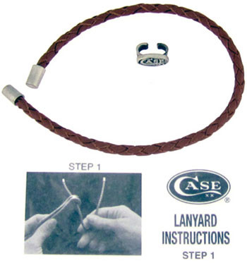 Case XX BackPocket Braided Leather Lanyard 50124 American Edge Knives