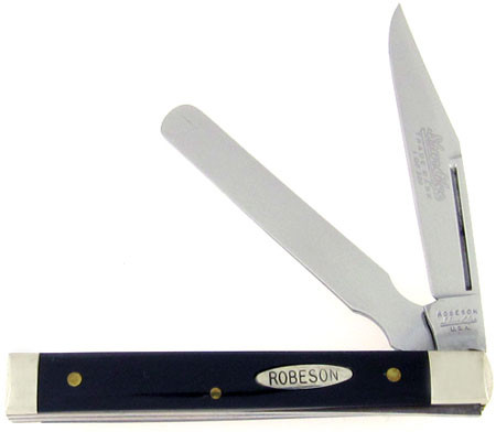 Robeson ShurEdge Doctor's Knife Slick Black Delrin | American Edge Knives