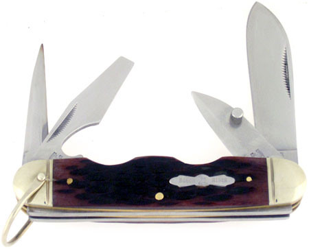 Rough Rider Scout Camp Knife Brown Jigged Bone 533