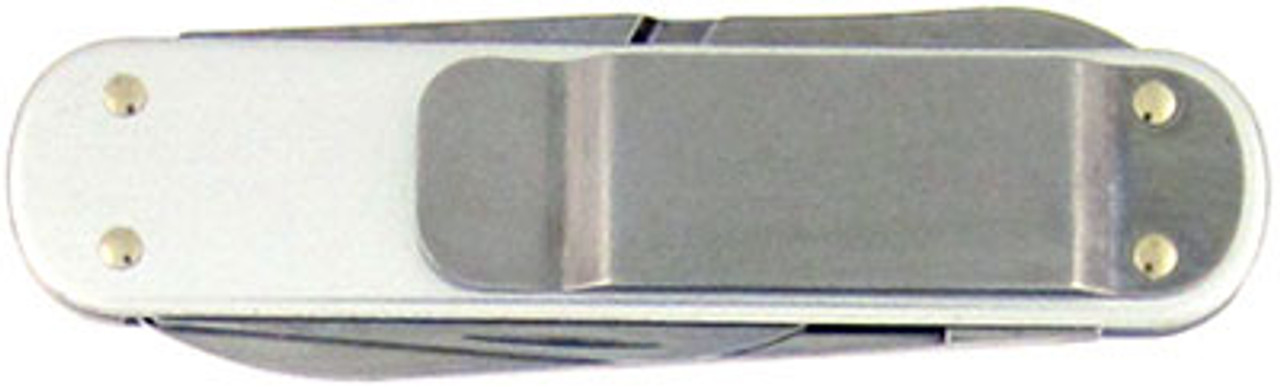 Victorinox Swiss Army Cadet Money Clip Scout Silver w/ Ruby