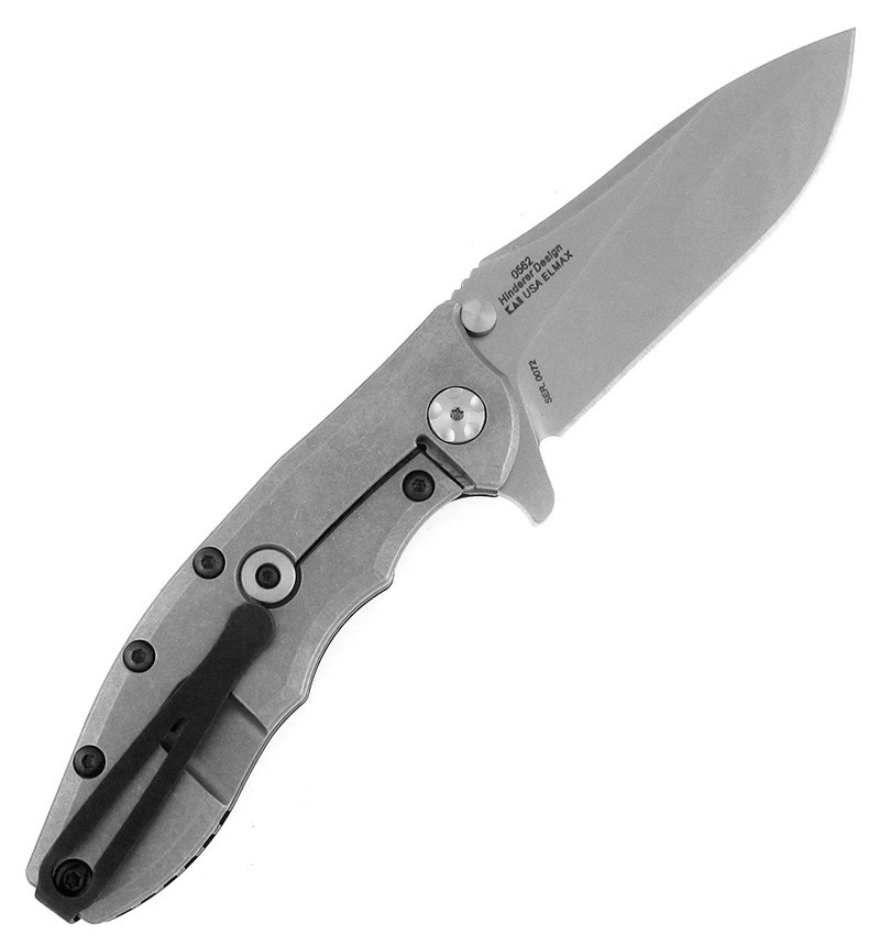 Zero Tolerance 0562 Hinderer Slicer Titanium Black G10 American Edge