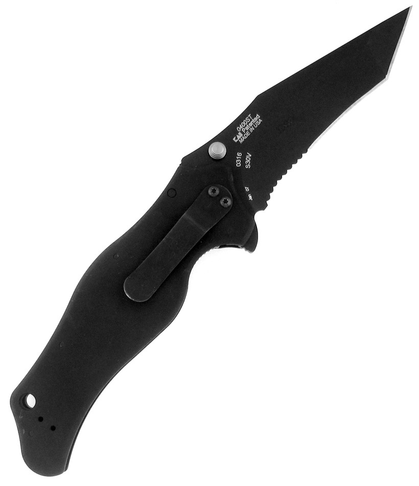 Zero Tolerance 0400ST Scavenger A/O Tanto Black Serrated