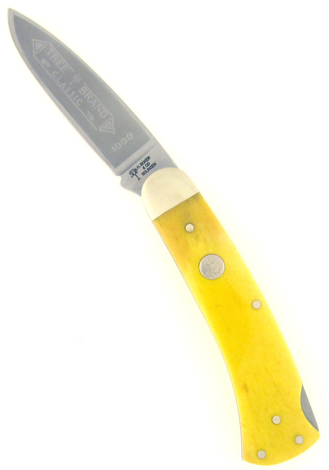 Boker Lock Back Hunter Yellow Bone 1000YB | American Edge Knives