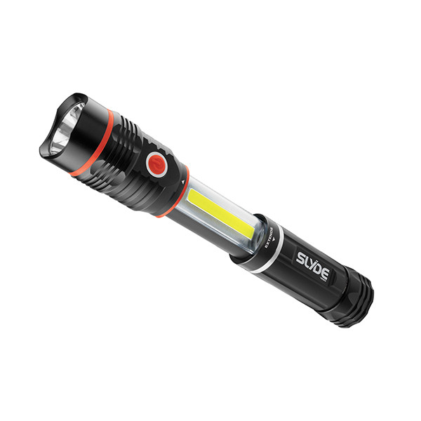 nebo 6156 slyde 250 lumen led flashlight flashlight/Worklight Two Pack and 8 X EdisonBright AAA alkaline batteries bundle by EdisonBright Herramientas y Mejoras del Hogar This flashlight features 4x adjustable zoom Nebo Tools Slyde LED Flashlight