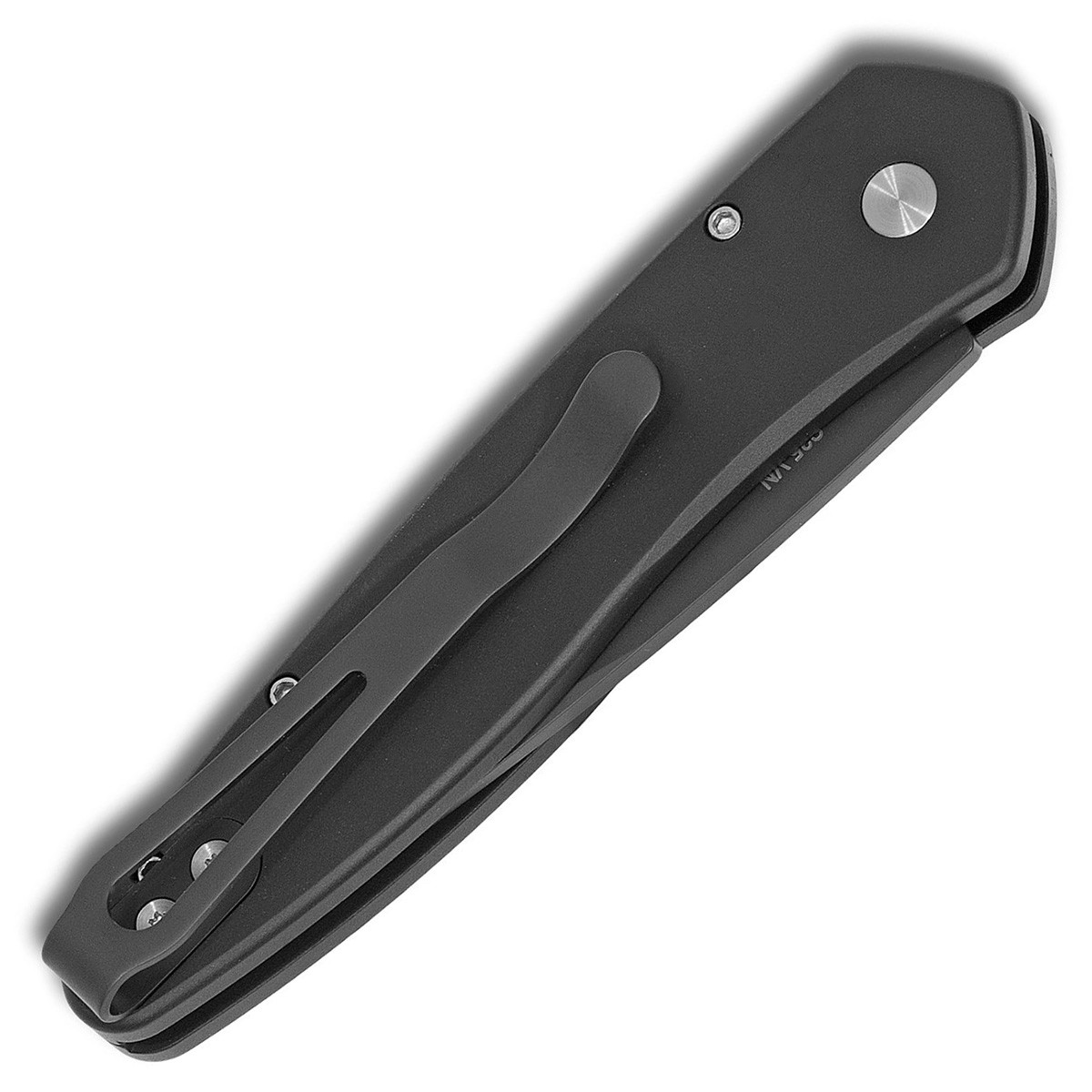 Pro-Tech Newport Solid Black Handle DLC Blade 3407 | American Edge