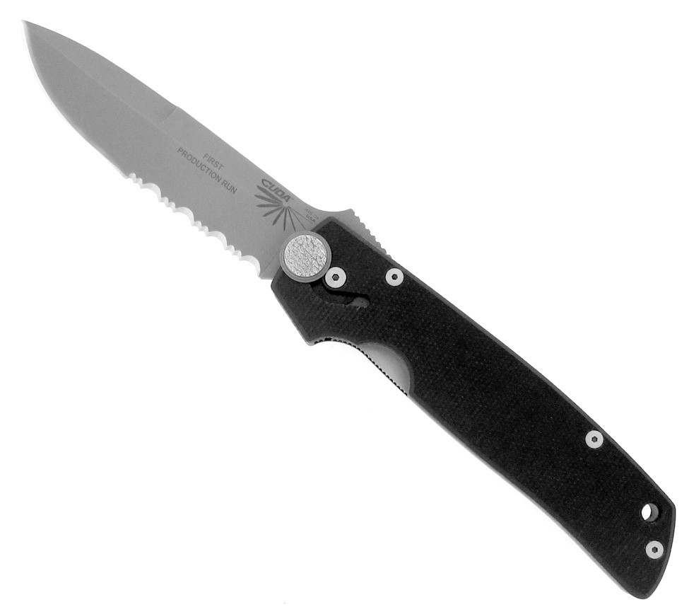 Camillus CUDA 1S Quik Action Spear Point Liner Lock Serrated First