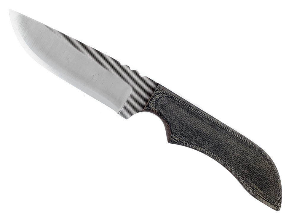 Anza Hand Made Heavy Duty Drop Point Hunter Green Canvas Micarta