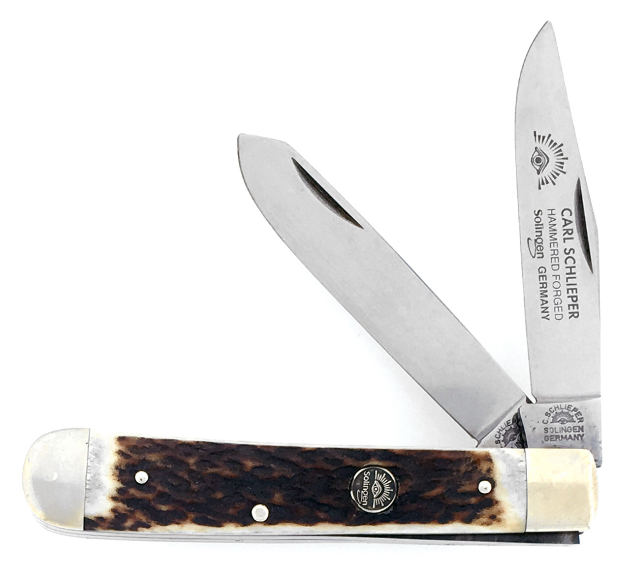 German Eye Brand Toothpick 3 Closed, Stag Handles - KnifeCenter - GETPDS -  Discontinued