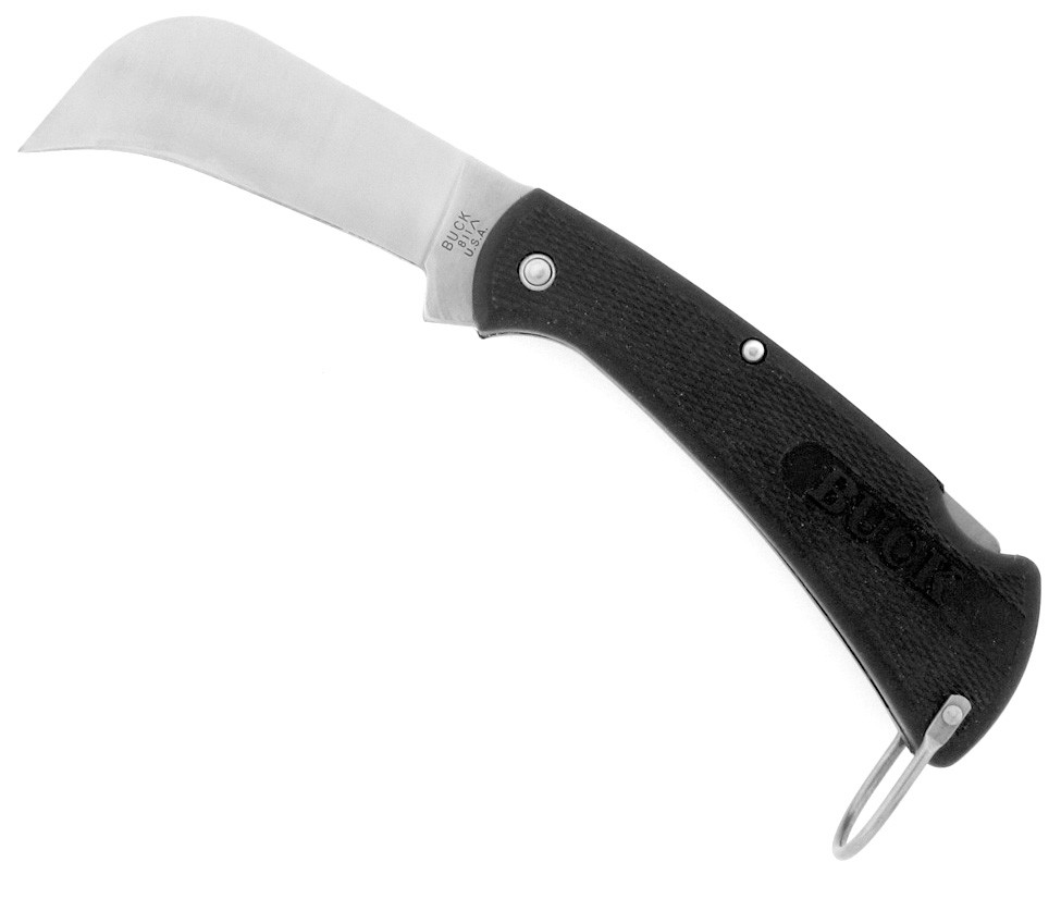 Buck GuildMaster 1 Hawkbill Pruner Lock Back Black Zytel 811BK