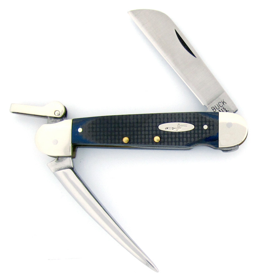 Buck 315 Yachtsman Marlin Spike Sailors Knife Custom Blue
