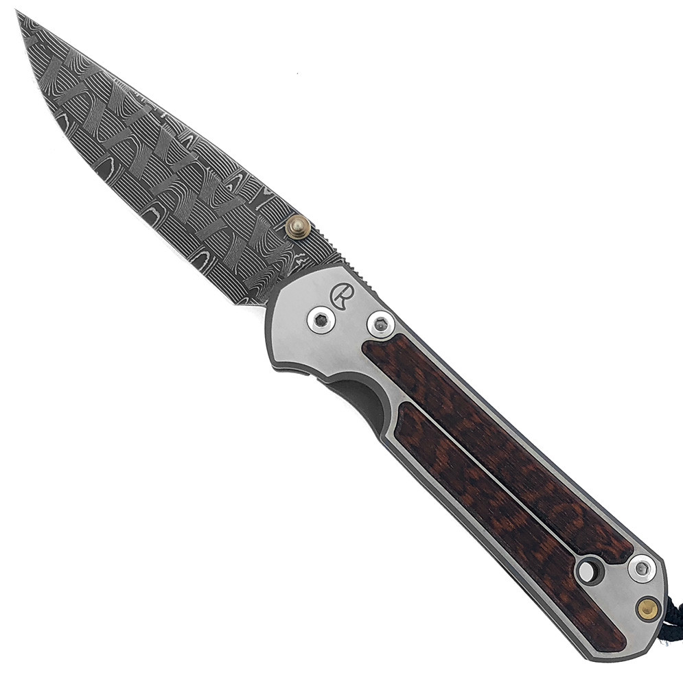 Chris Reeve Small Sebenza 21 Snakewood Stainless Basket Weave