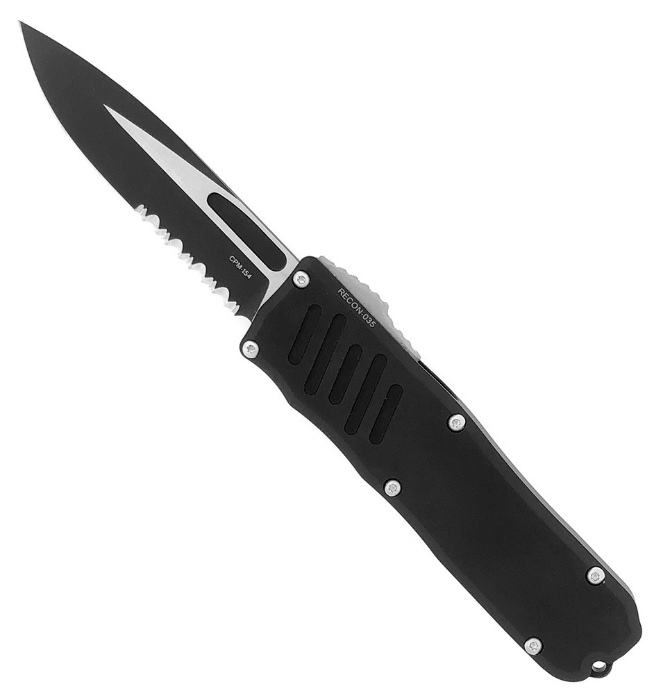 Guardian Tactical RECON035 S/E Black Handle Two Tone Serrated Blade
