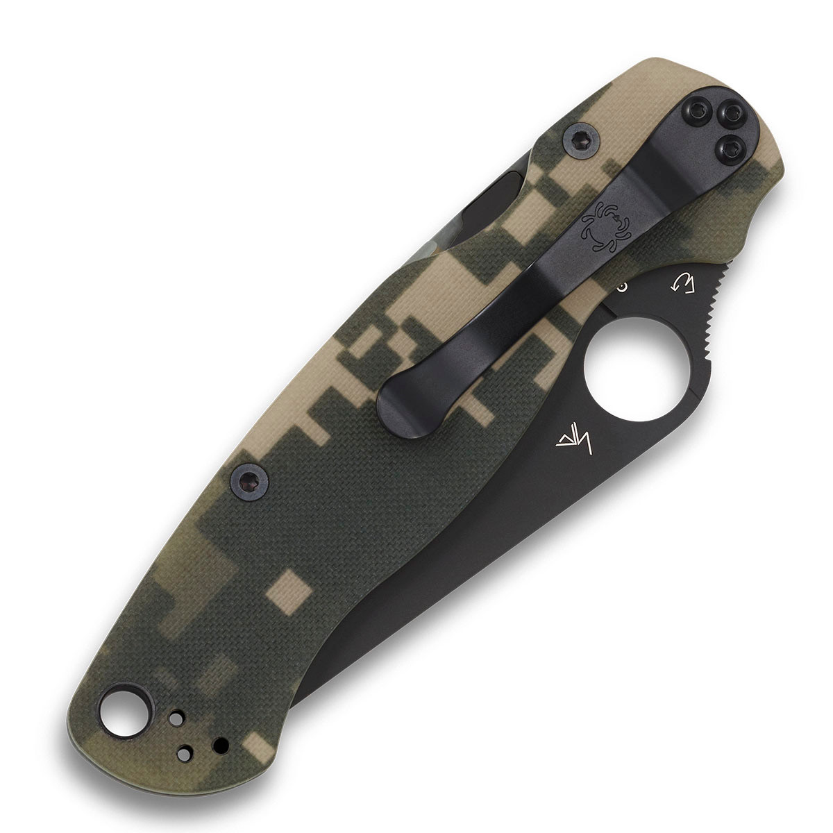 Military 2 Camo G-10 Black Blade