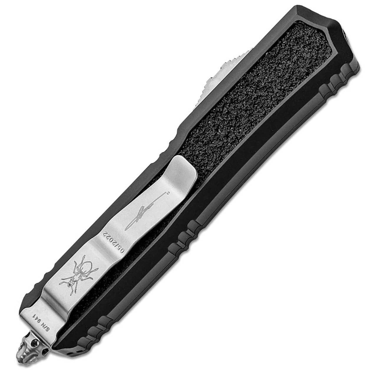 Microtech Makora D/E Black Stonewash Standard Nickel Boron
