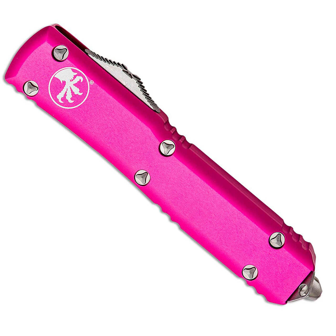 Microtech Ultratech Double Edge, Pink Aluminum / Stonewash M390 - 122-10PK  - REC