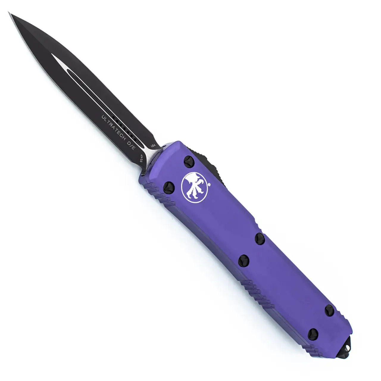 Microtech Ultratech D/E Purple Handle Black Standard Blade 122-1PU ...