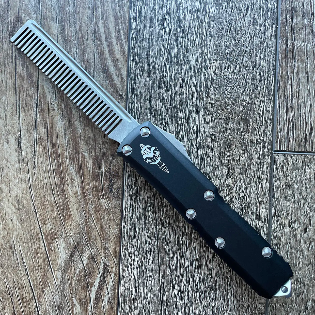Marfione Custom UTX-85 Tactical Beard Comb Stonewash Fine Tooth 234 ...