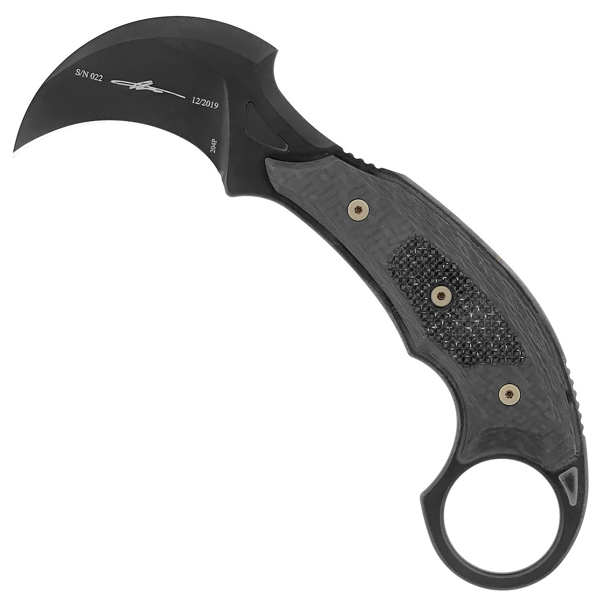 Microtech Bastinelli Iconic Karambit Fixed Blade Carbon Fiber