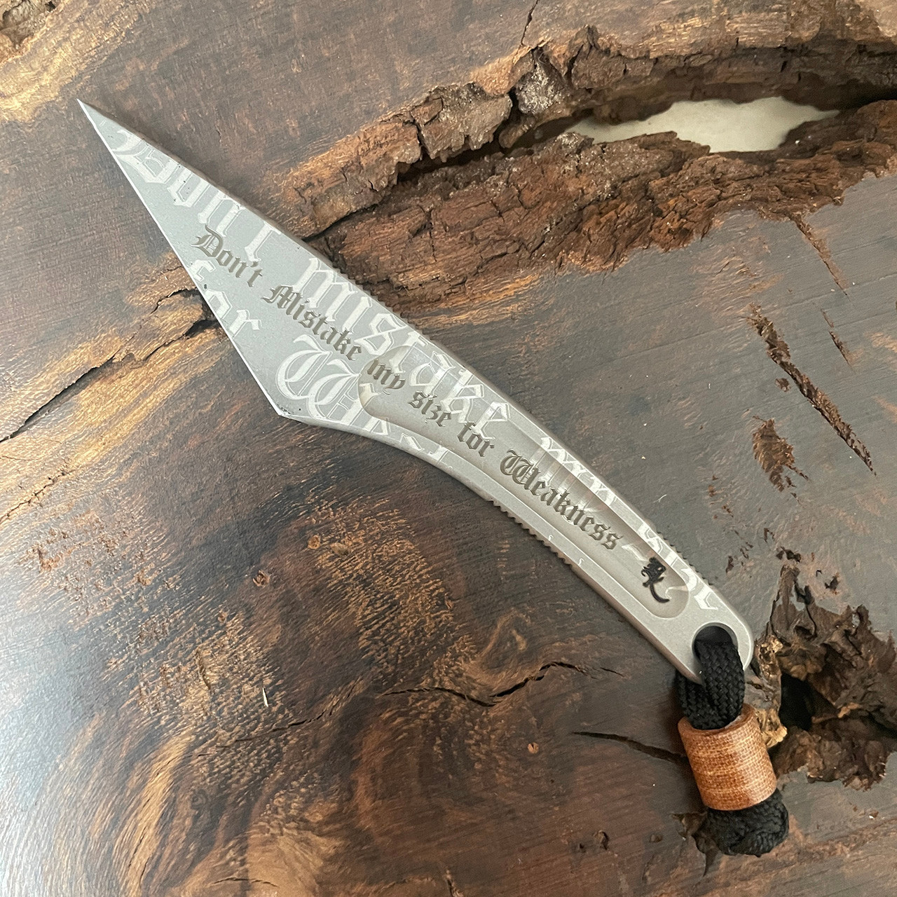 Bastinelli Creations Custom Kiridashi Fixed Blade M390 Patterned