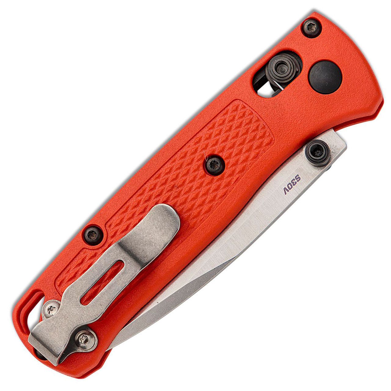 Benchmade Mini Bugout Axis Lock Mesa Red Handle Satin Blade 533-04 ...
