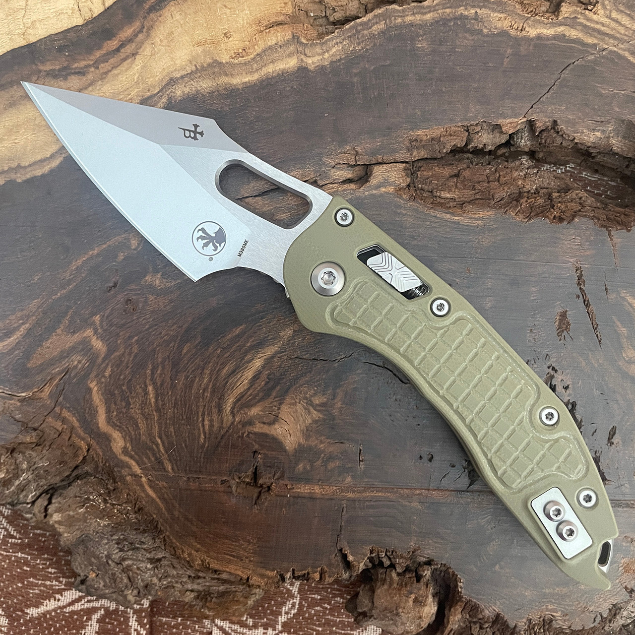 Microtech Borka Stitch RAM-LOK S/E Frag OD Green G-10 Stonewash
