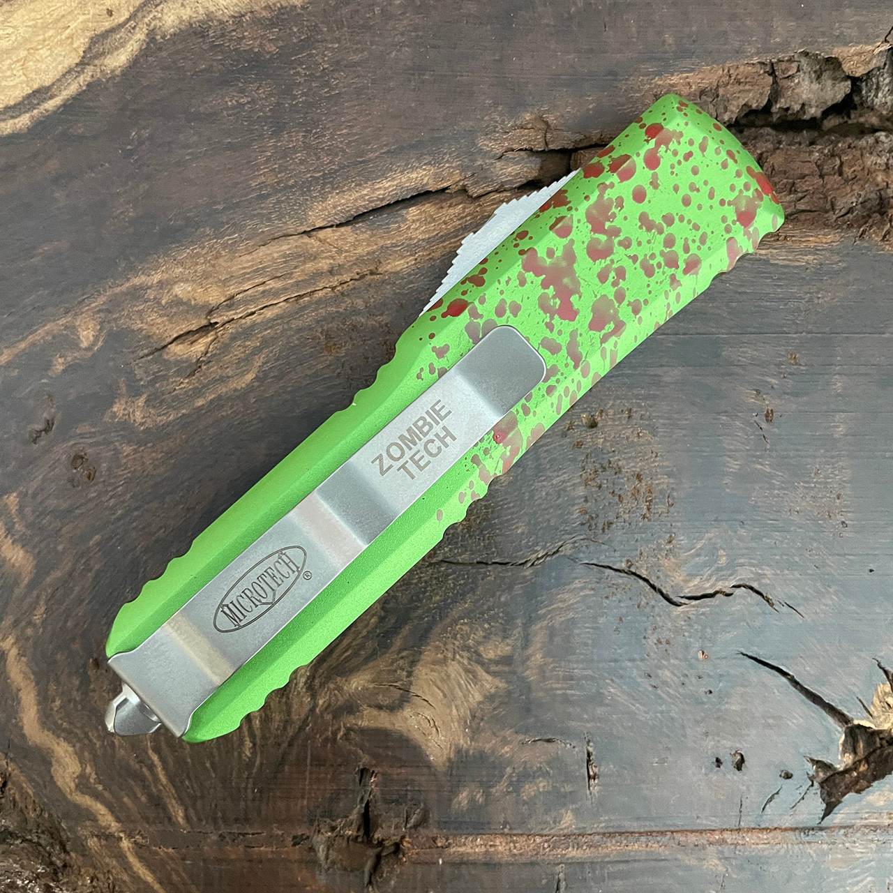 Microtech UTX-85 T/E Zombie-Tech Stonewash Standard 233-10Z