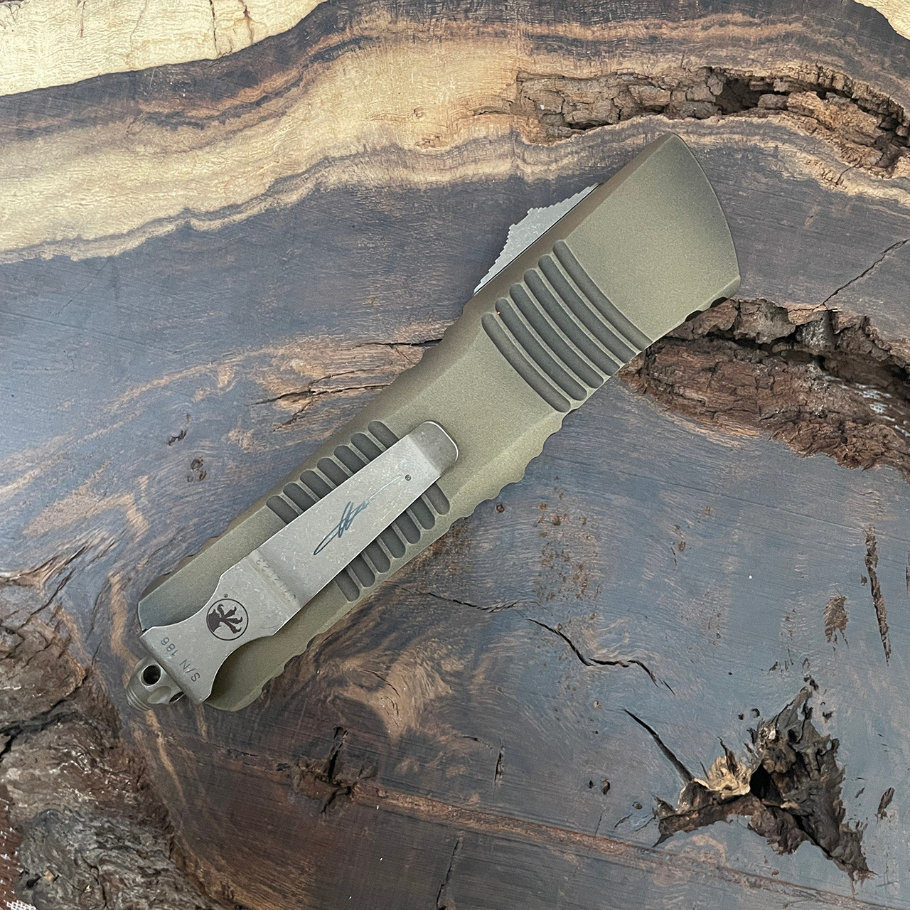 Microtech Combat Troodon S/E Antique Bronze Bronzed Apocalyptic