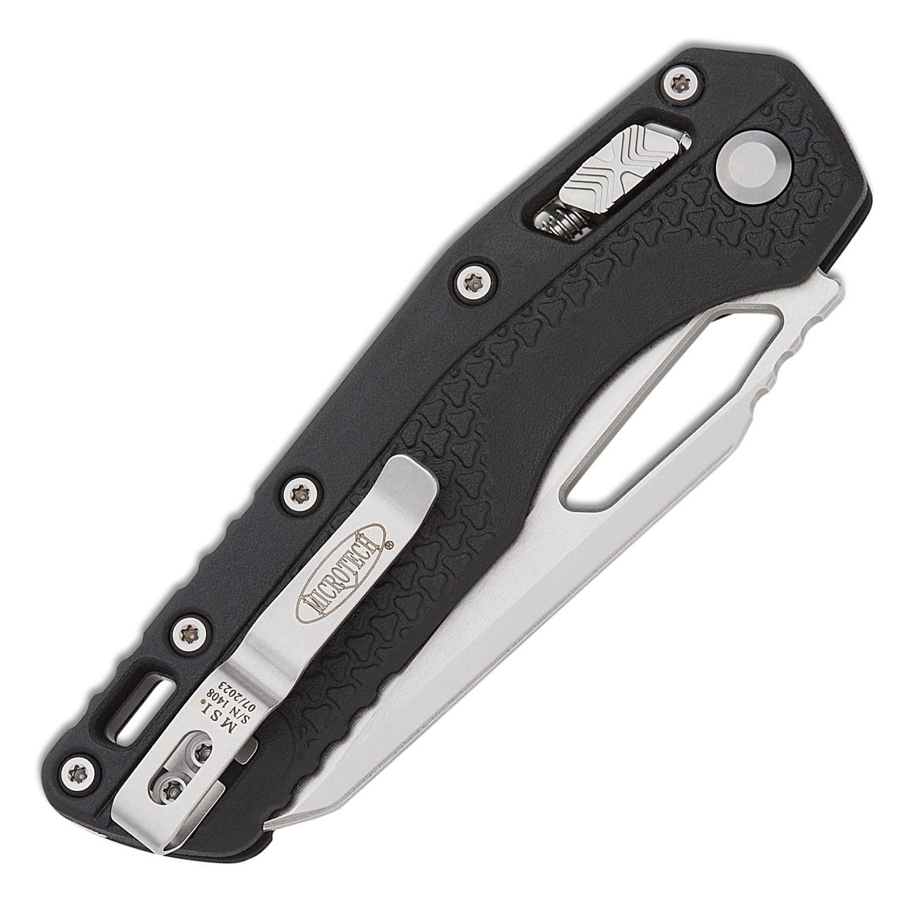 Microtech MSI RAM-LOK S/E Black Tri-Grip Polymer Stonewash Microtech MSI RAM-LOK S/E Black Tri-Grip Polymer Stonewash