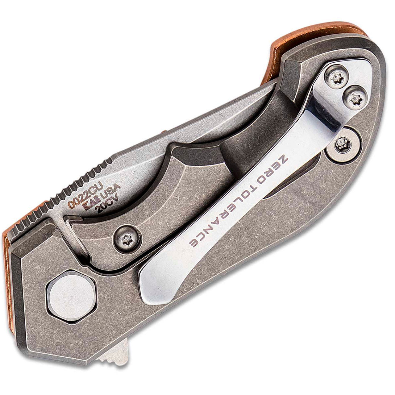 Zero Tolerance 0022CU Galyean Frame Lock Flipper Copper and