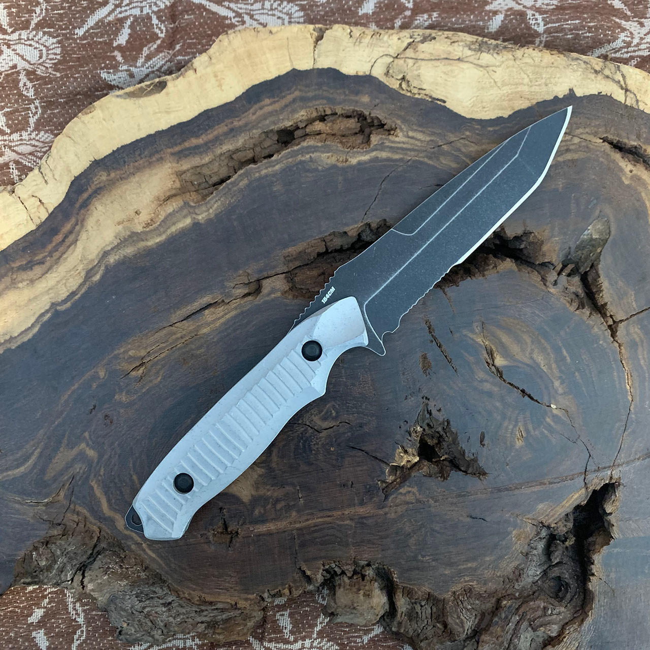 Benchmade Nimravus Tanto Fixed Blade Blizzardwashed Handle