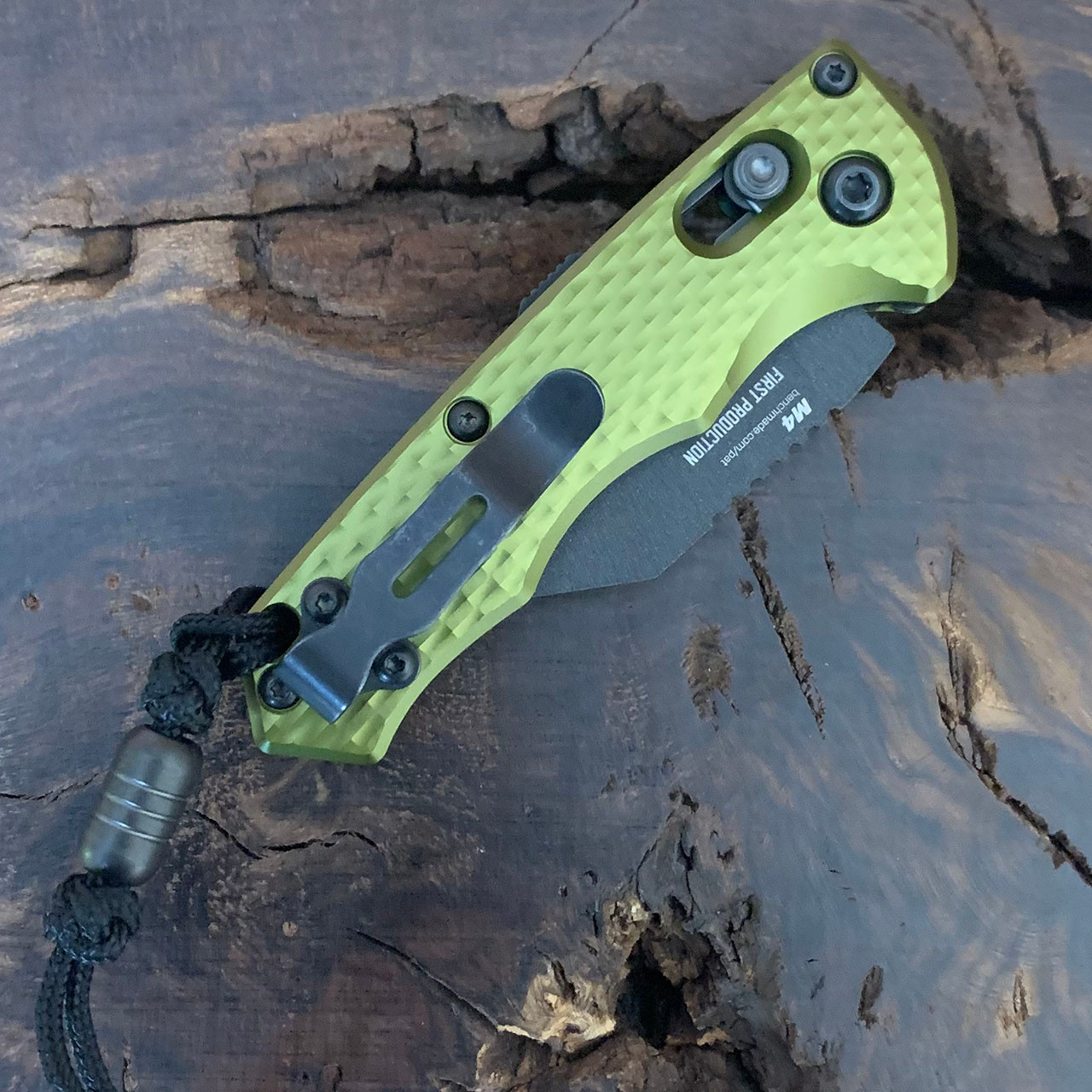 Benchmade Partial Immunity Axis Lock Auto Woodland Green Aluminum