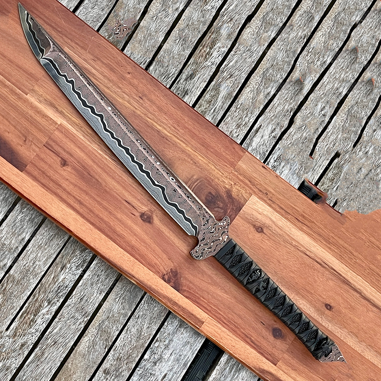 Marfione Custom Knives and JB Blades Combat Wakizashi Baker Forge