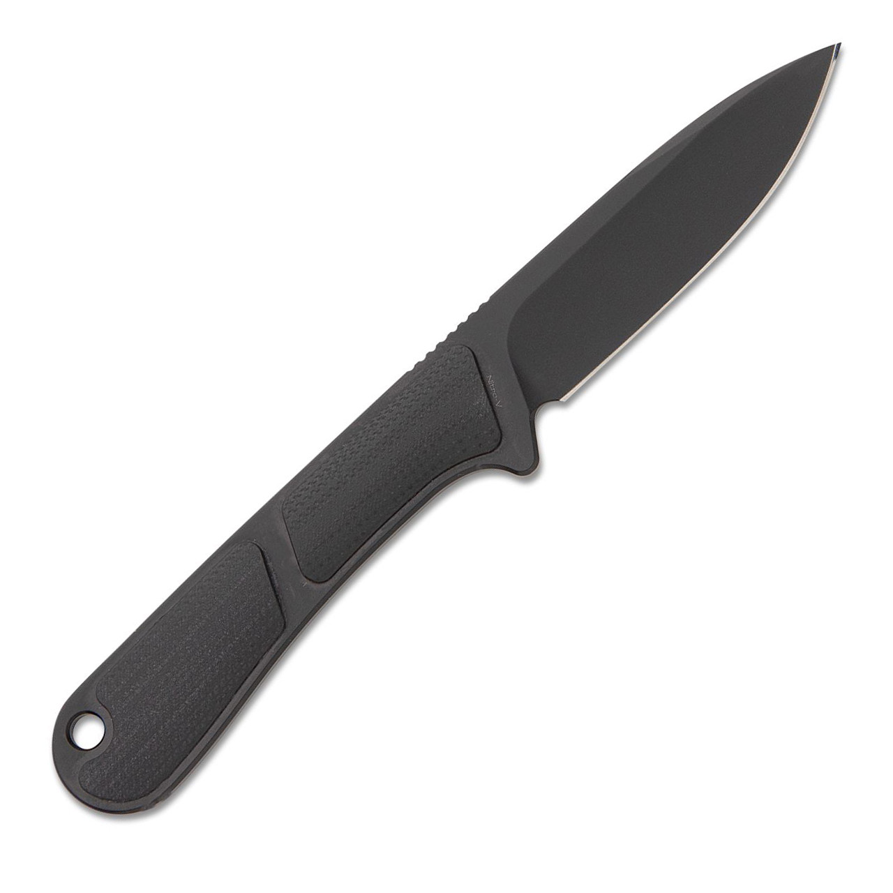 Civivi Mini Elementum Fixed Blade Neck Knife Black G10 Handles Black