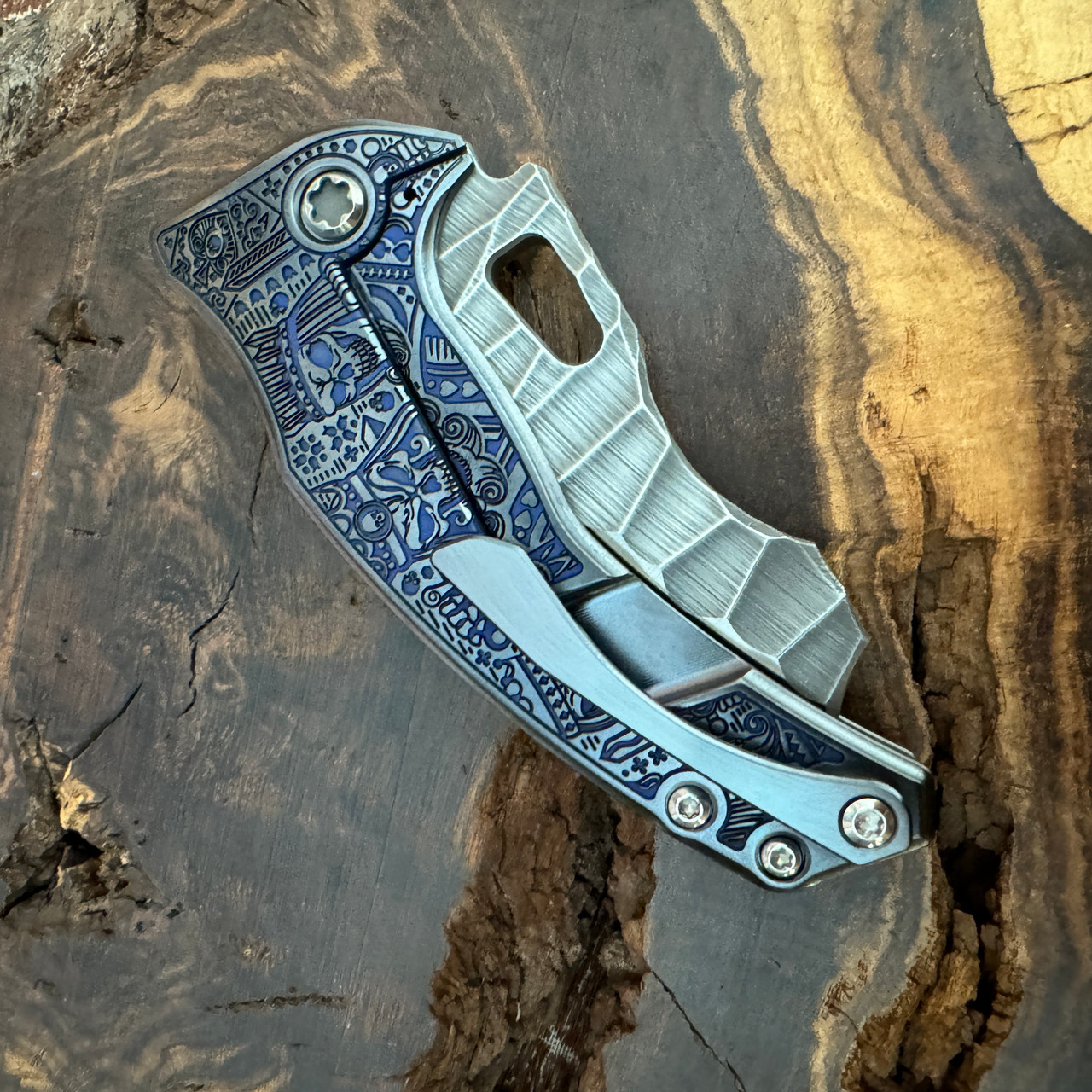 暗黒鎧 Kフック Dmitry Burmak アーティストプルーフ Borka Blades x Ti2Design Shylock Kingsman Blue/Black Hula