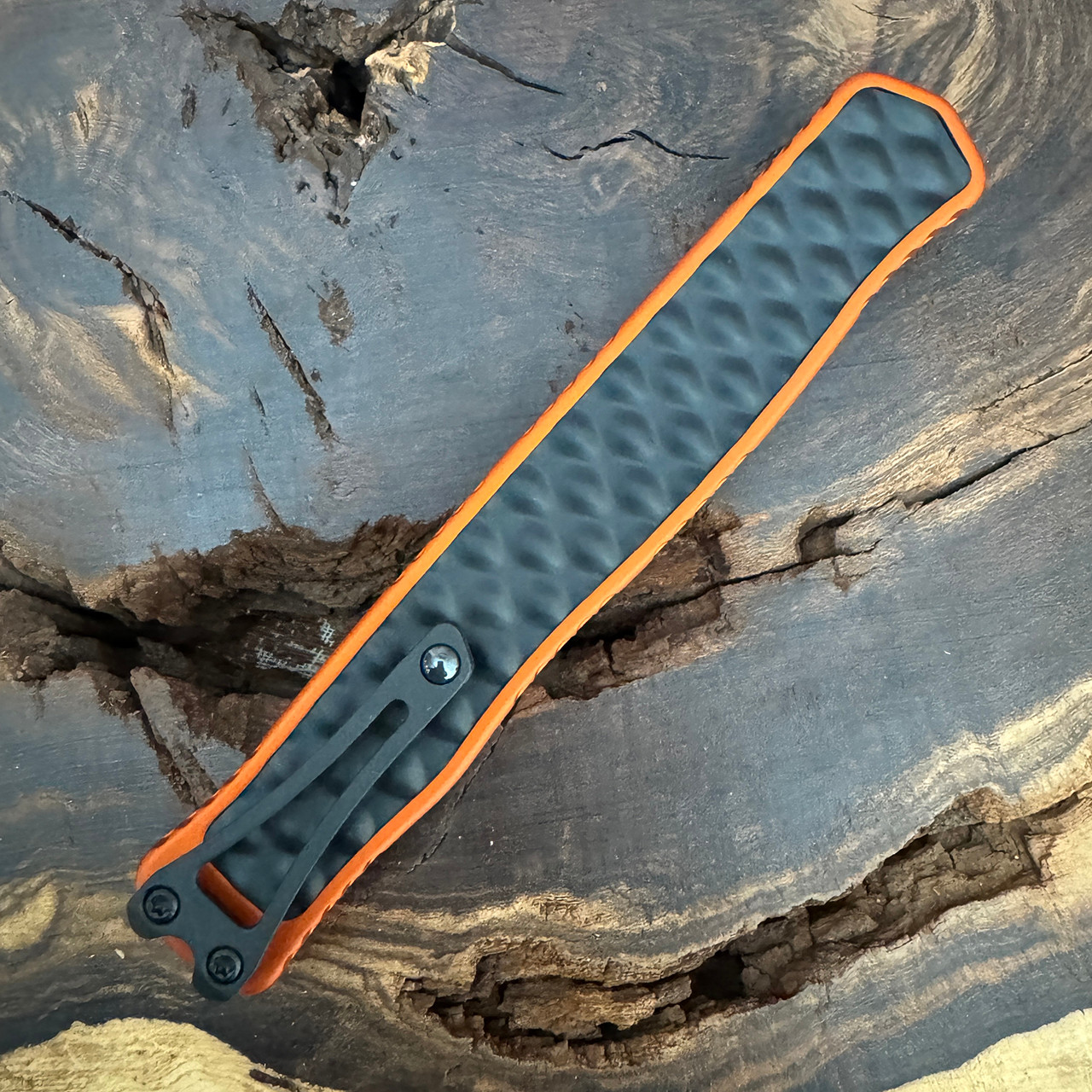 Heretic Knives Cleric II D/E Halloween 2023 Orange Handle DLC
