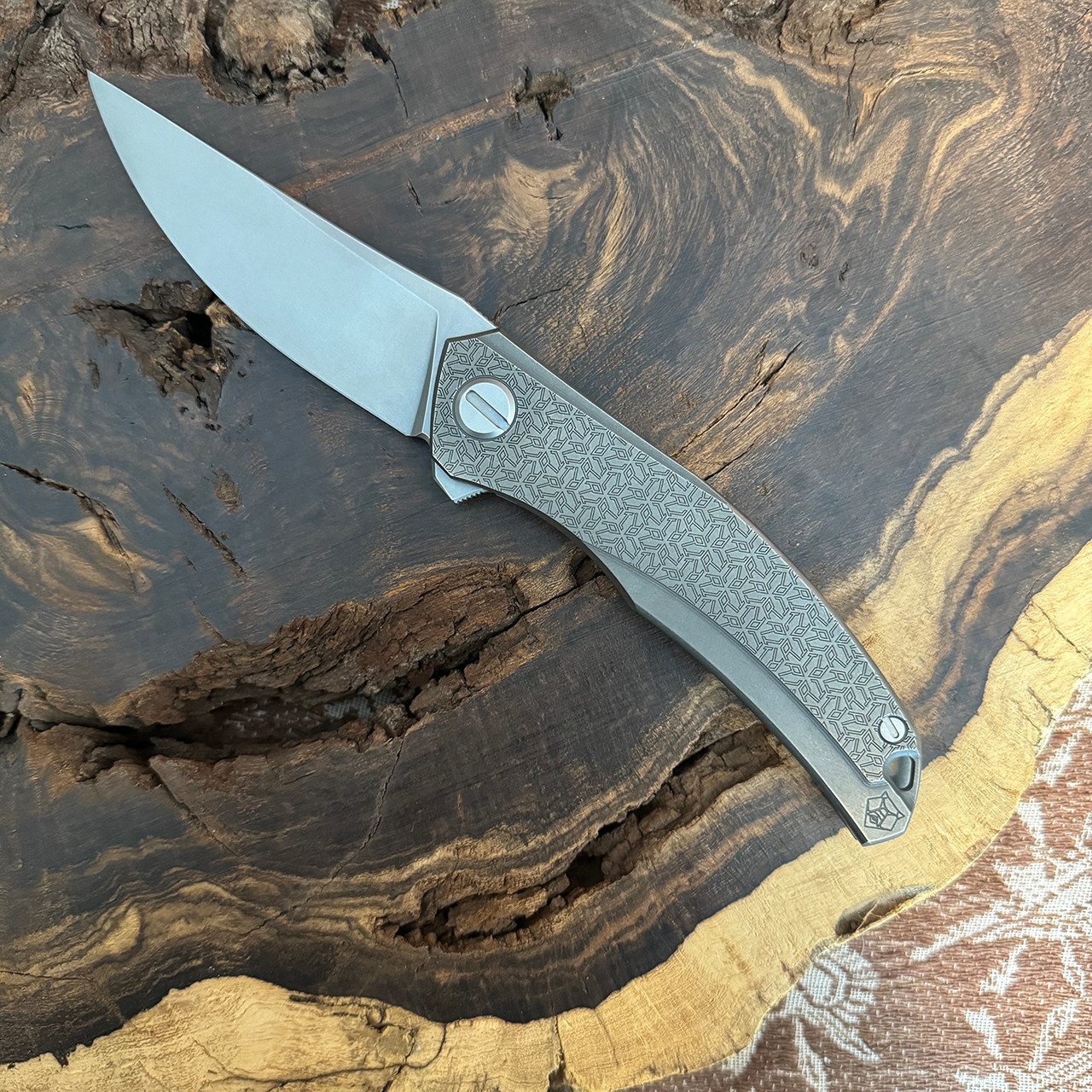 Shirogorov Quantum R1P Frame Lock Flipper Titanium Handle Cromax